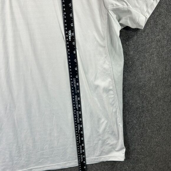 Under Armour Polo Shirt Men’s XXL Gray Golf Performance HeatGear Snap Button - Picture 6 of 11